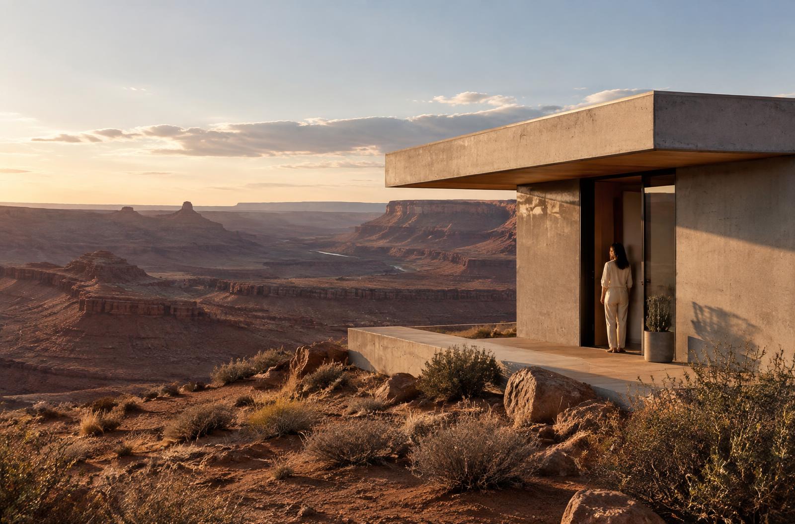 Modern desert architecture in the American West